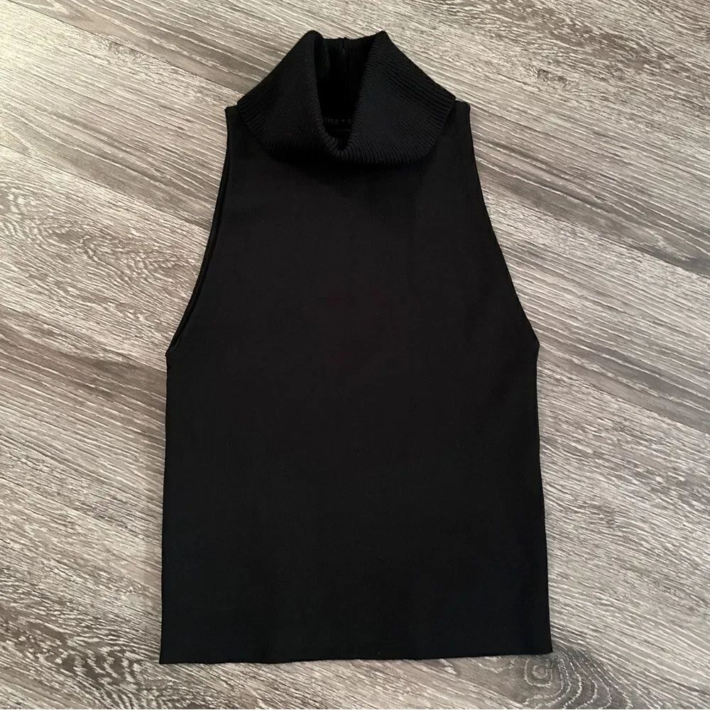 Alice + Olivia Sleeveless Turtleneck Knit